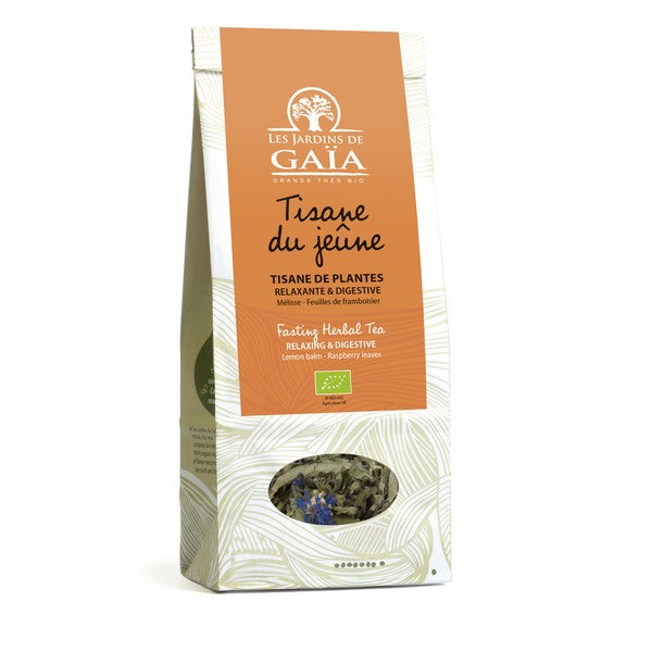 Tisane de plantes bio jeûne (mélisse feuilles de framboisier) - 50 g