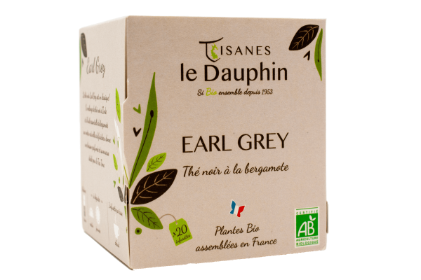 Th√© noir bio earl grey - 20 infusettes