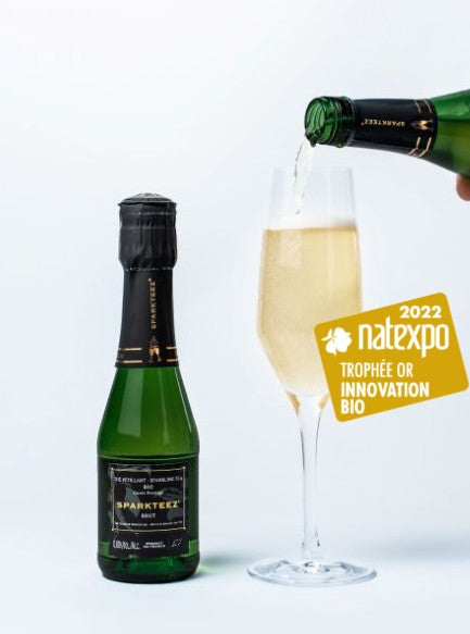 Thé pétillant cuvée nature bio sans alcool (idéal pour coffrets) - 20cl x 24