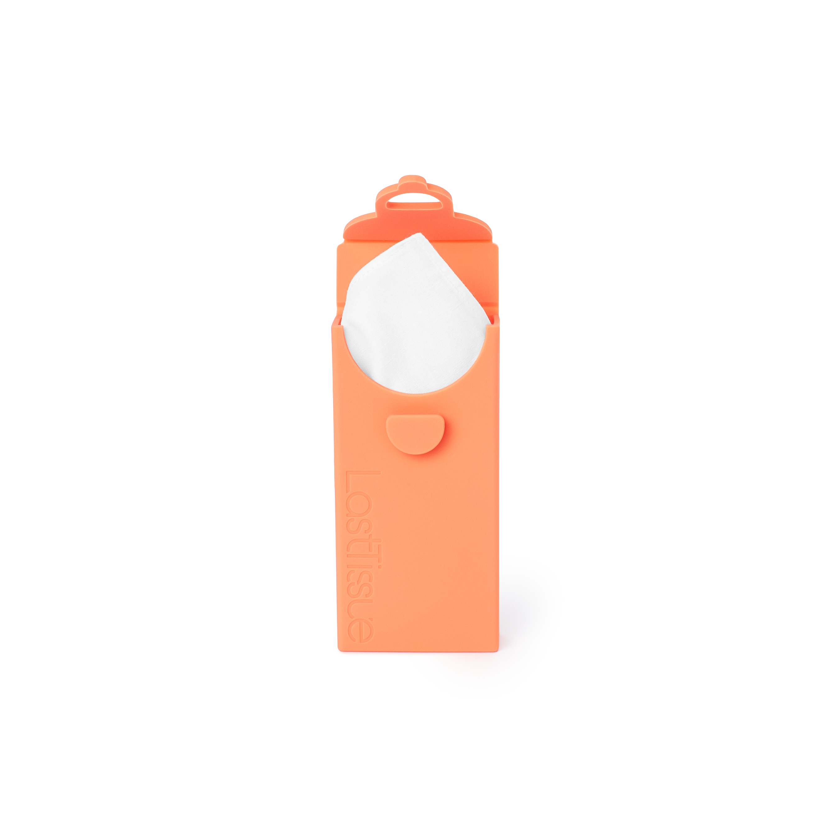 Etui avec 6 mouchoirs réutilisables - pêche