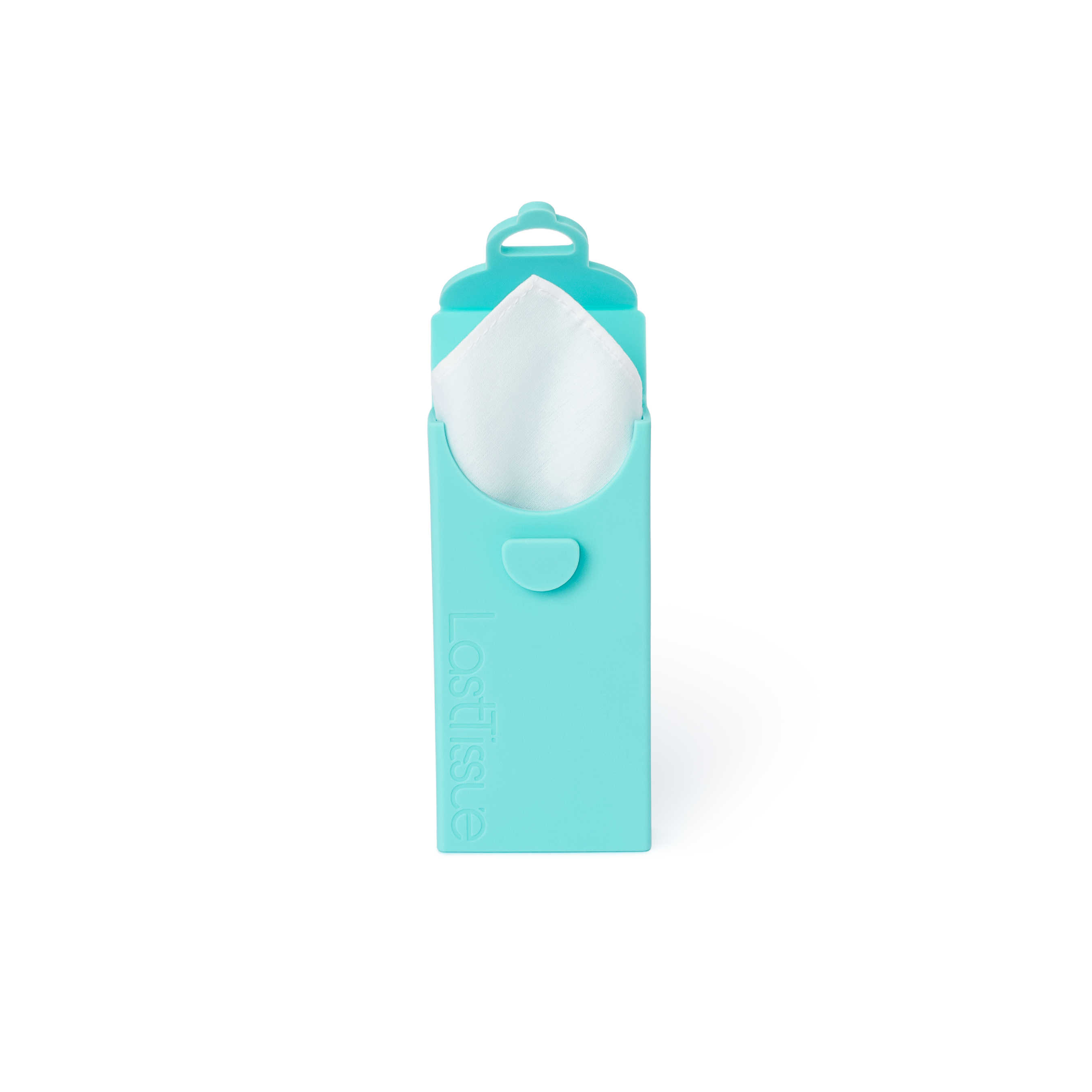 Etui avec 6 mouchoirs réutilisables - turquoise