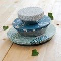 Charlottes alimentaires rondes (coton enduit) - trio S/M/L