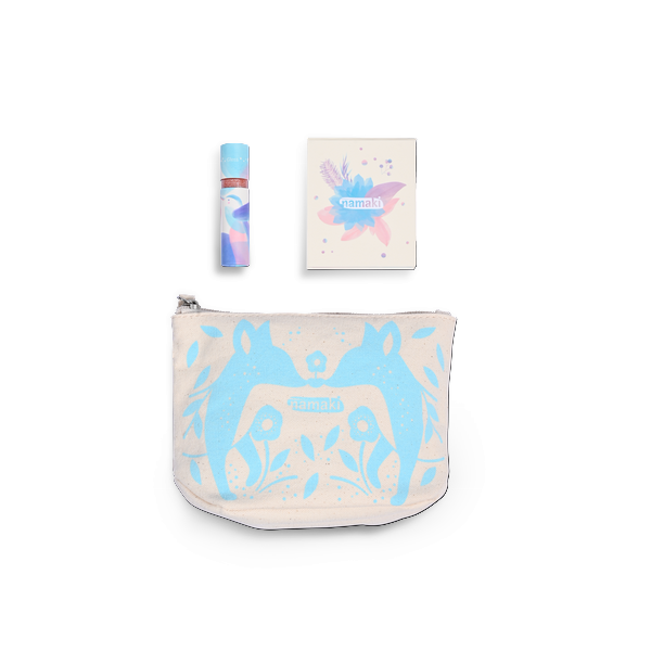 Trousse scintillante renard bleue - 2 produits