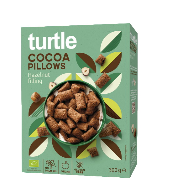 Carrés croustillants fourrés de crème de noisette, bio et sans gluten - 300 g
