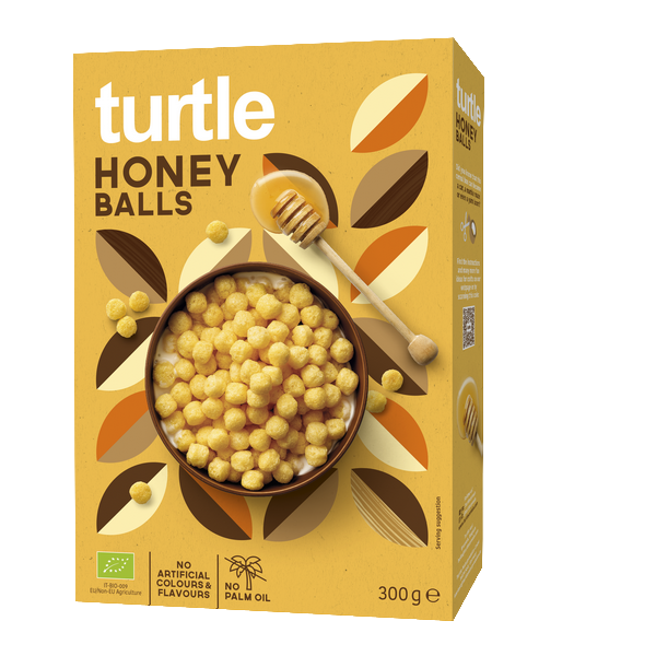Boules de céréales croustillantes bio enrobées de miel - 300 g
