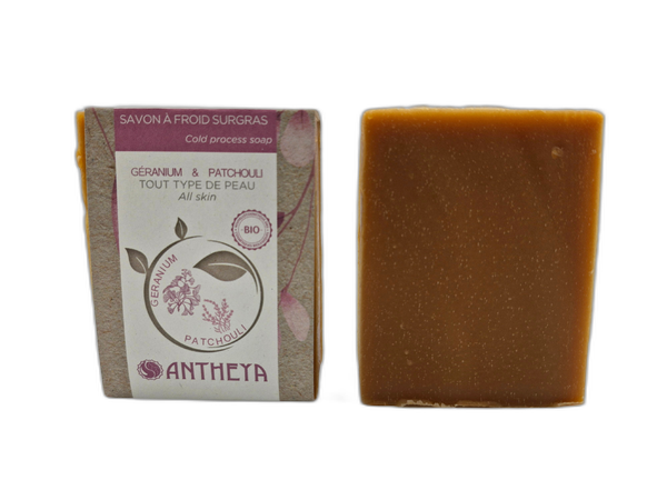 Savon géranium patchouli (toutes peaux) - 100 g