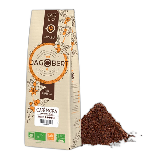 M√©lange caf√© moka Guji 100% arabica, bio et √©quitable - moulu (origine Ethiopie) - 1 Kg