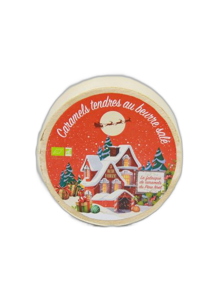 Caramels bio du père noël (mini boîte bois) - 40 g