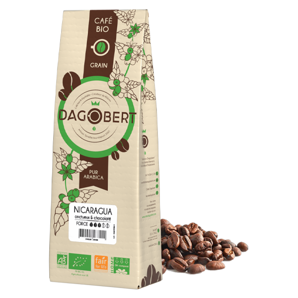 Nicaragua 100% arabica, bio et √©quitable - grains - 1 kg