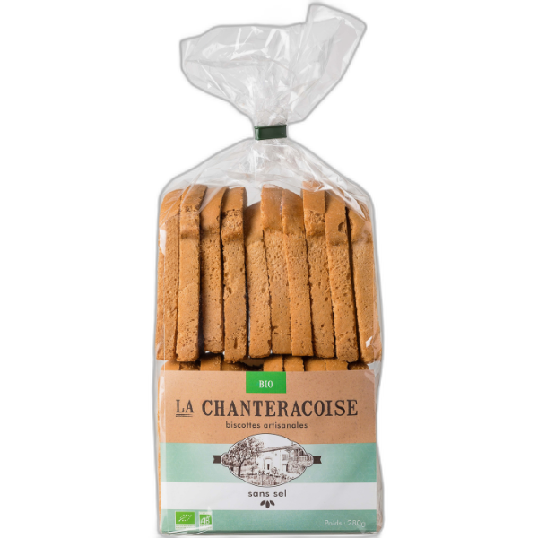 Biscottes bio sans sel - 280 g