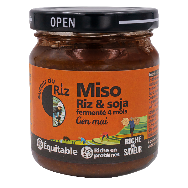 Miso de riz complet pasteurisé gen mai bio équitable - 200 g