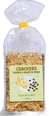 Crackers emmental courge origine pays-bas - 200 g