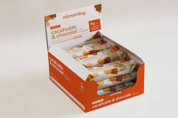 barre granola choco cacahuète bio (prèt à vendre) (origine france) - 40 g x 12