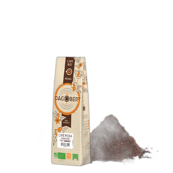 M√©lange caf√© moka Guji 100% arabica, bio et √©quitable - moulu/filtre - 250 g