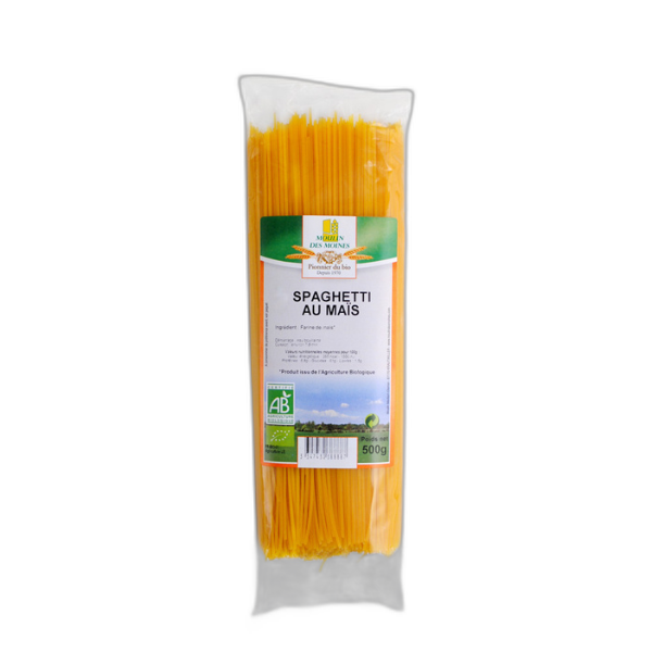 Spaghettis sans gluten à la farine de maïs bio - 500 g