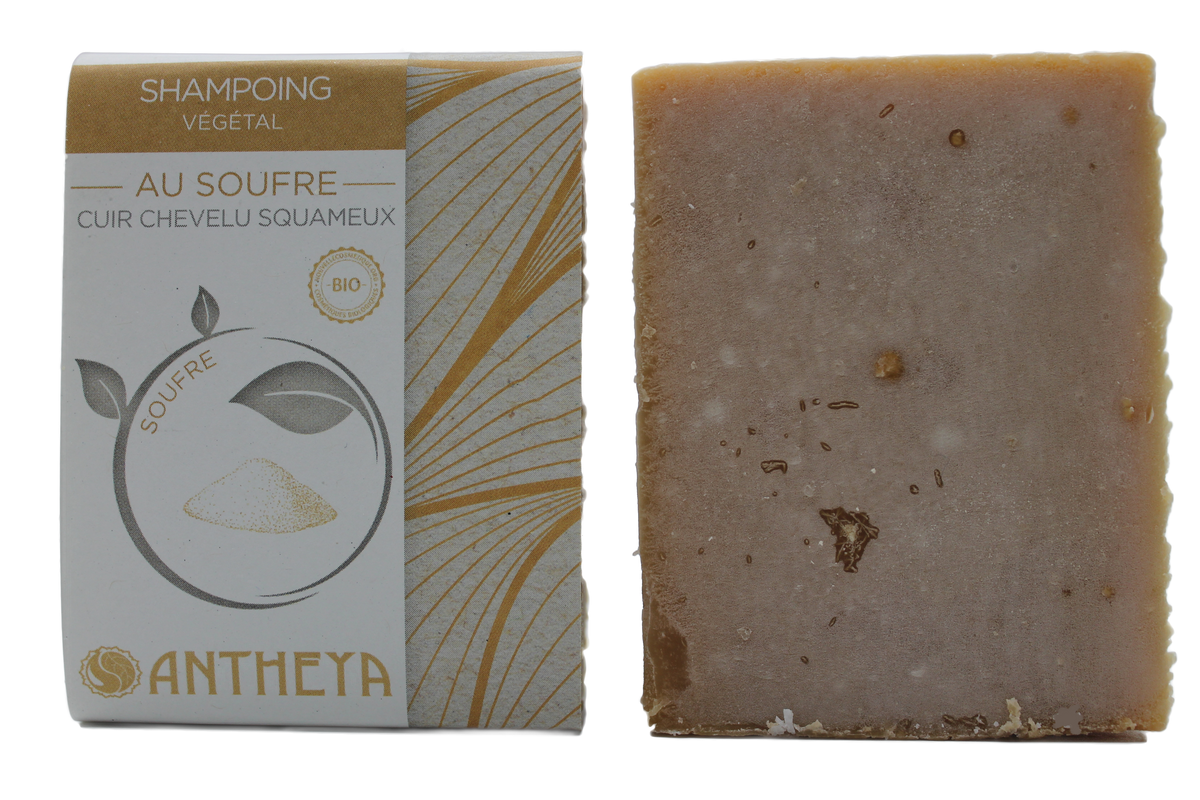 Shampoing solide au soufre - cuir chevelu squameux (bande papier) - 100 g
