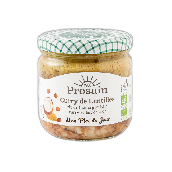 Curry de lentilles à l'indienne bio - vegan - 345 g