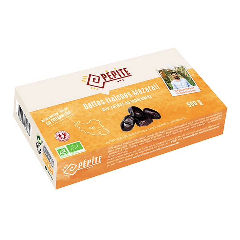 Dattes mazafati bio et équitable (origine Hors UE) - 500 g