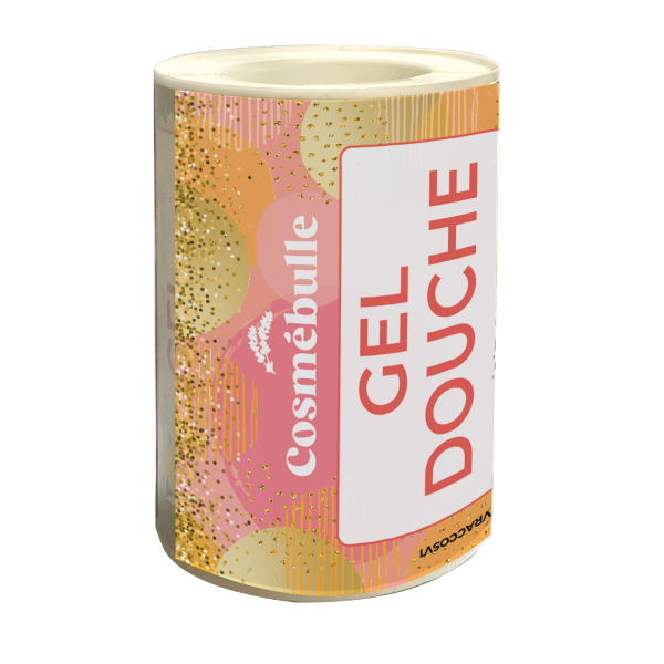 Gel douche pailleté vrac (étiquettes)  x 50