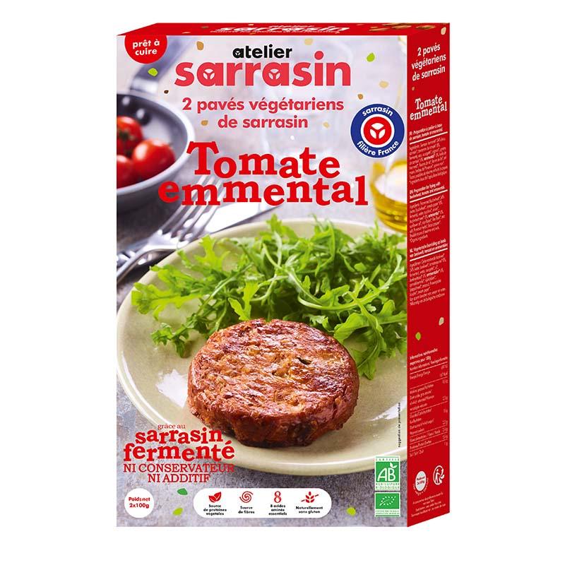 Pavés de sarrasin cuisiné tomate/emmental bio