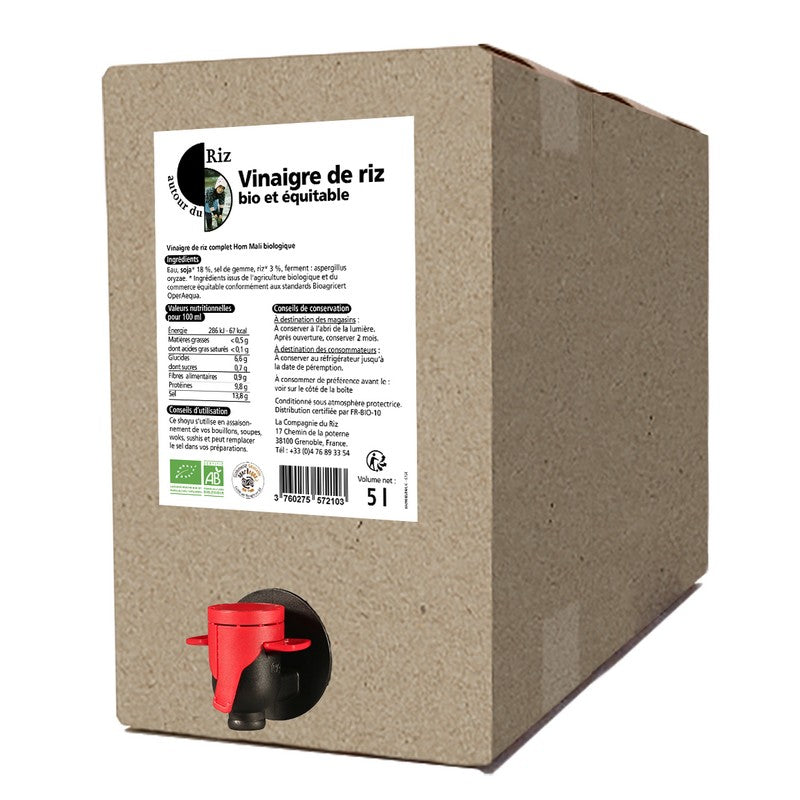 Vinaigre de riz bio équitable Vrac - 5 l