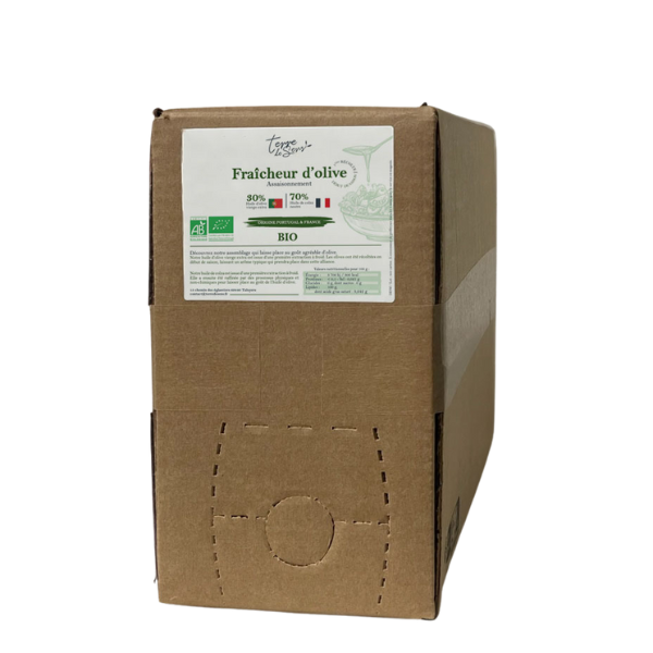 Mélange bio fraîcheur d'olive (huile olive 30% / Colza 70%) Vrac (origine Portugal, France) - 10 L