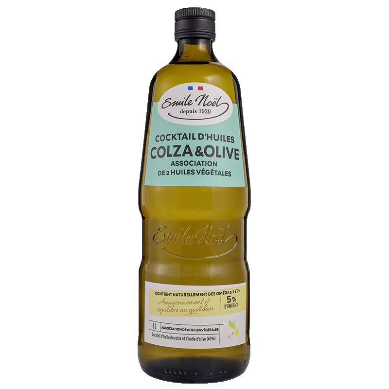 Huile vierge colza/olive bio - 1 l
