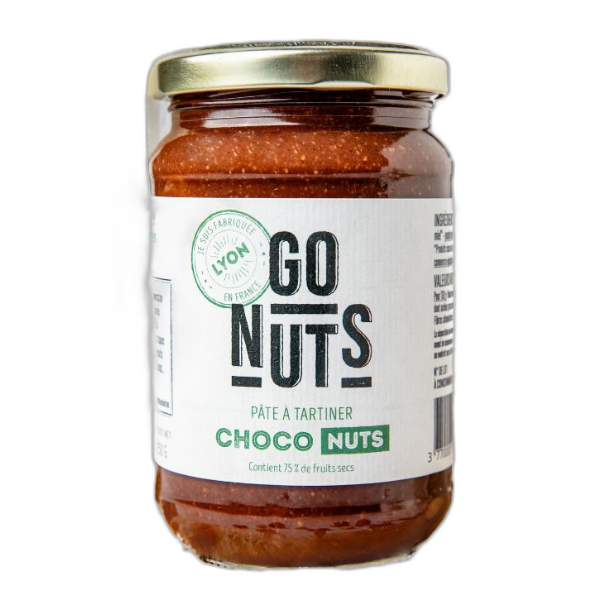 Pâte à tartiner choco-nuts (75% de fruits secs) - 270 g