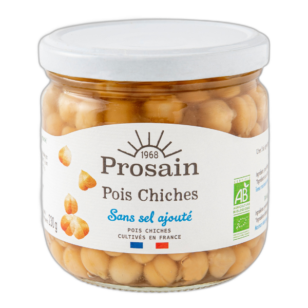 Pois chiches bio et sans sel ajouté - 345 g
