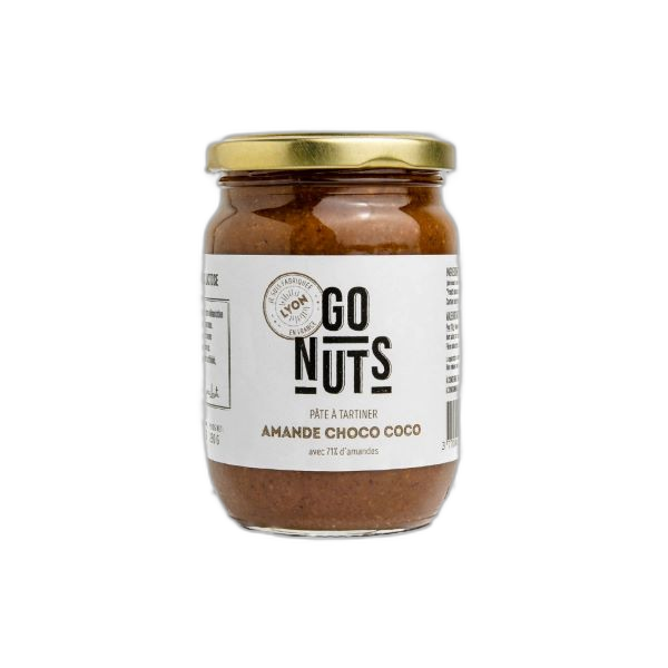 Pâte à tartiner 71% amande choco-coco bio - 280 g