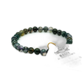 Bracelet connexion √† la nature agathe mousse