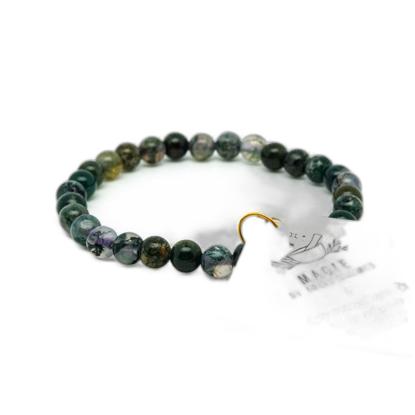 Bracelet connexion √† la nature agathe mousse