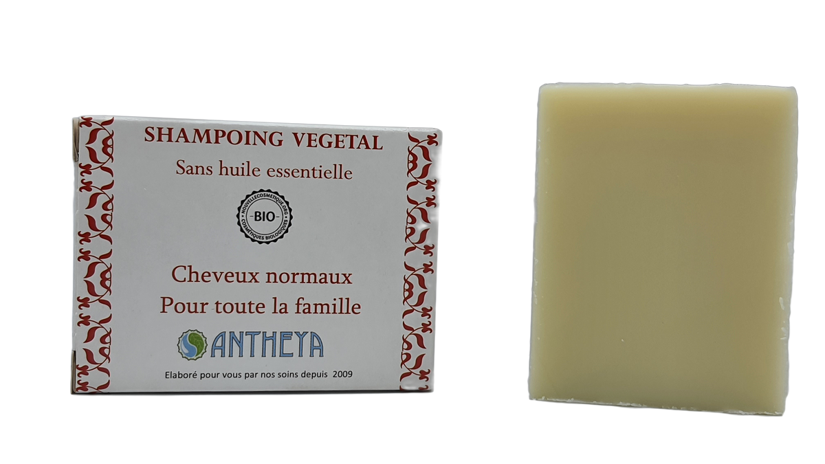 Shampoing solide sans he - toute famille et cheveux normaux (boîte) - 100 g