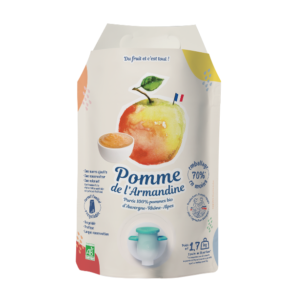 Purée de pomme bio (format familial) - 1.7 kg