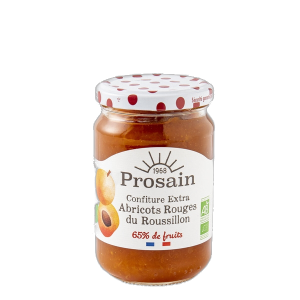 Confiture extra d'abricots du roussillon 65 % de fruits - 350 g