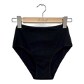 Culotte menstruelle haute noire flux abondant (france et bio) - Taille L (46/48)