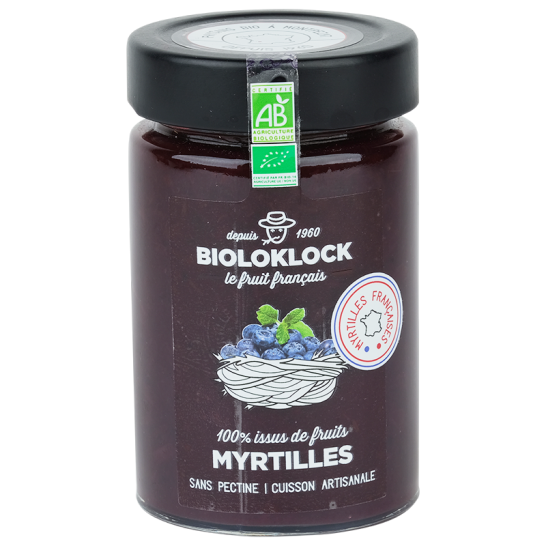100% issus de fruit myrtilles bio - 210 g