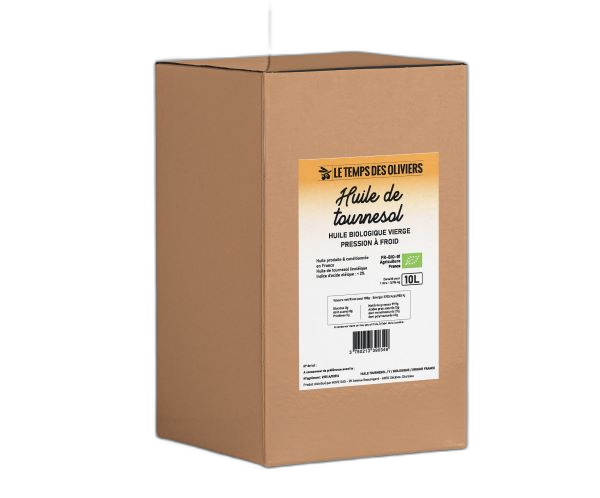 Huile vierge de tournesol bio Vrac (origine France) - 1 L