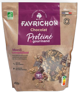 Muesli croustillant protéiné chocolat - 450 g