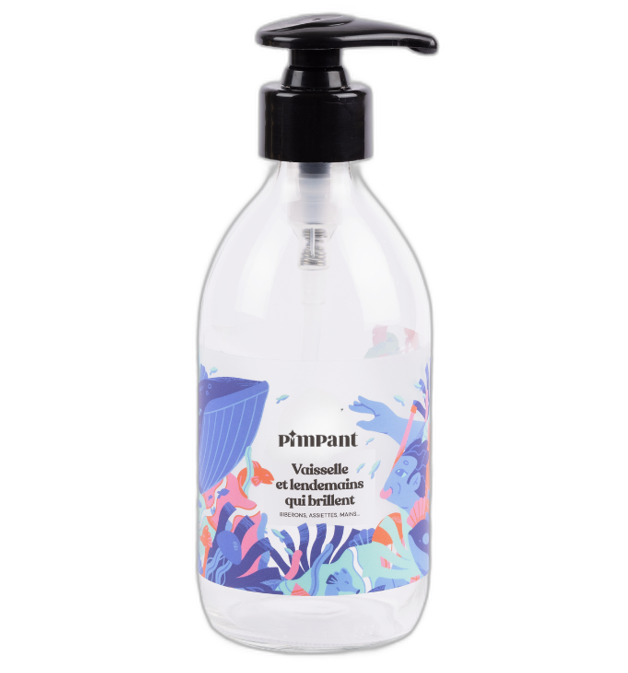 Bouteille pour liquide vaisselle amande- 250 mL