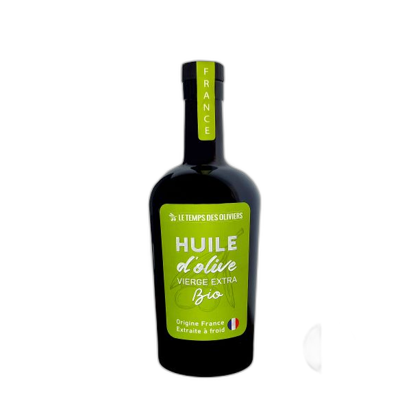 Huile d'olive vierge extra fruitée vert bio (origine France) - 50 cL