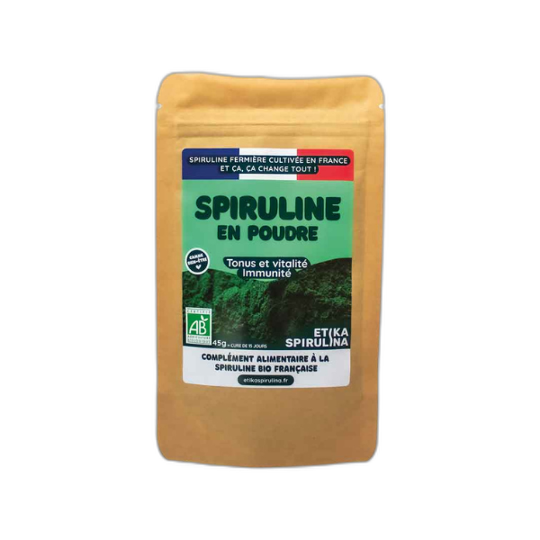Spiruline bio en poudre (origine France) - 45 g