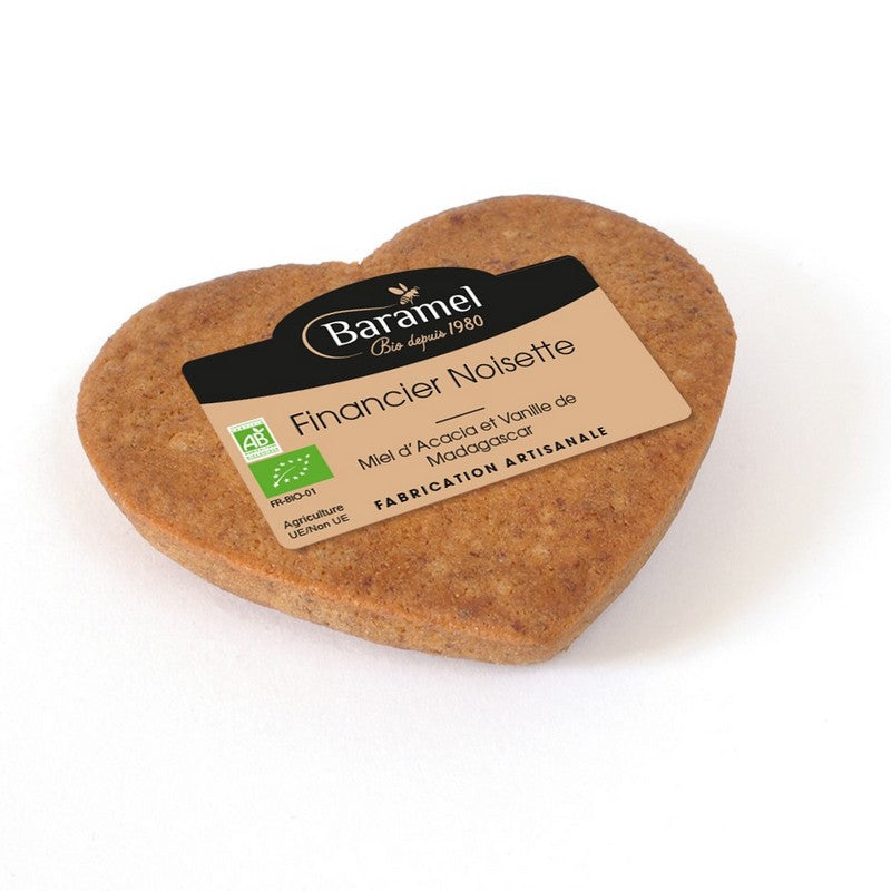 Financier aux noisettes et vanille de madagascar bio - 70 g