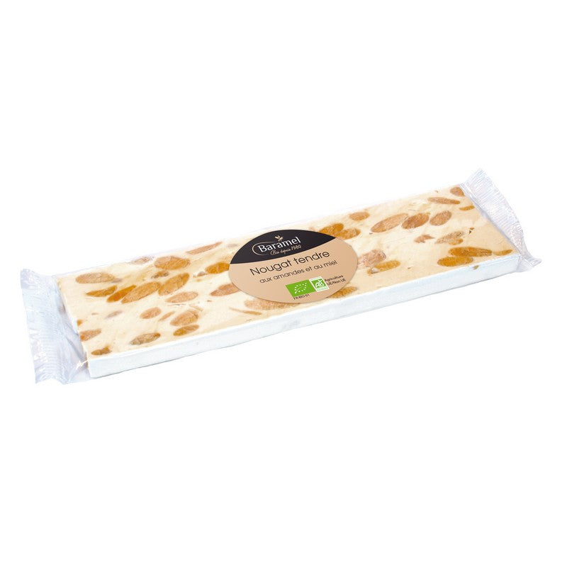 Nougat tendre de Montélimar bio en barre (france) - 100 g