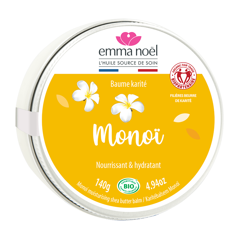 Baume karité monoï bio - 140 g