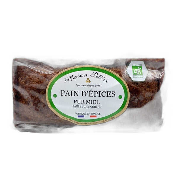 Pain d'épices pur miel bio (sans sucres ajoutés) - 250 g