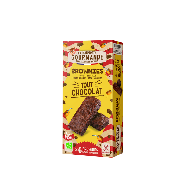 Brownies bio tout chocolat  - 150 g