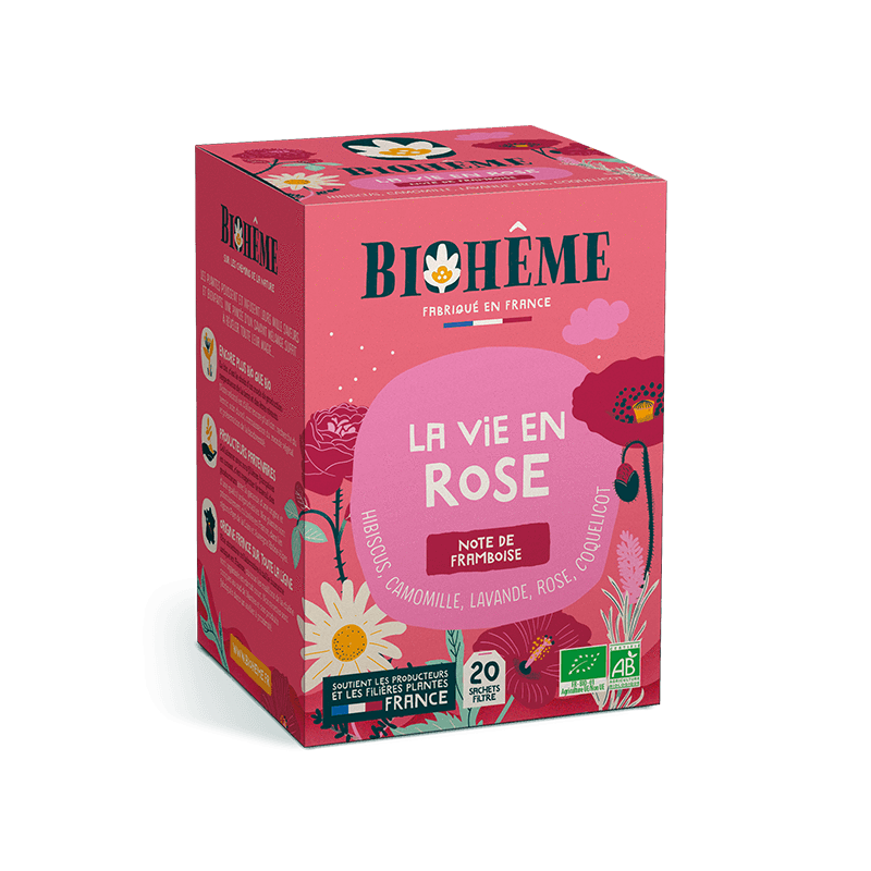 Infusion La vie en rose - 20 infusettes