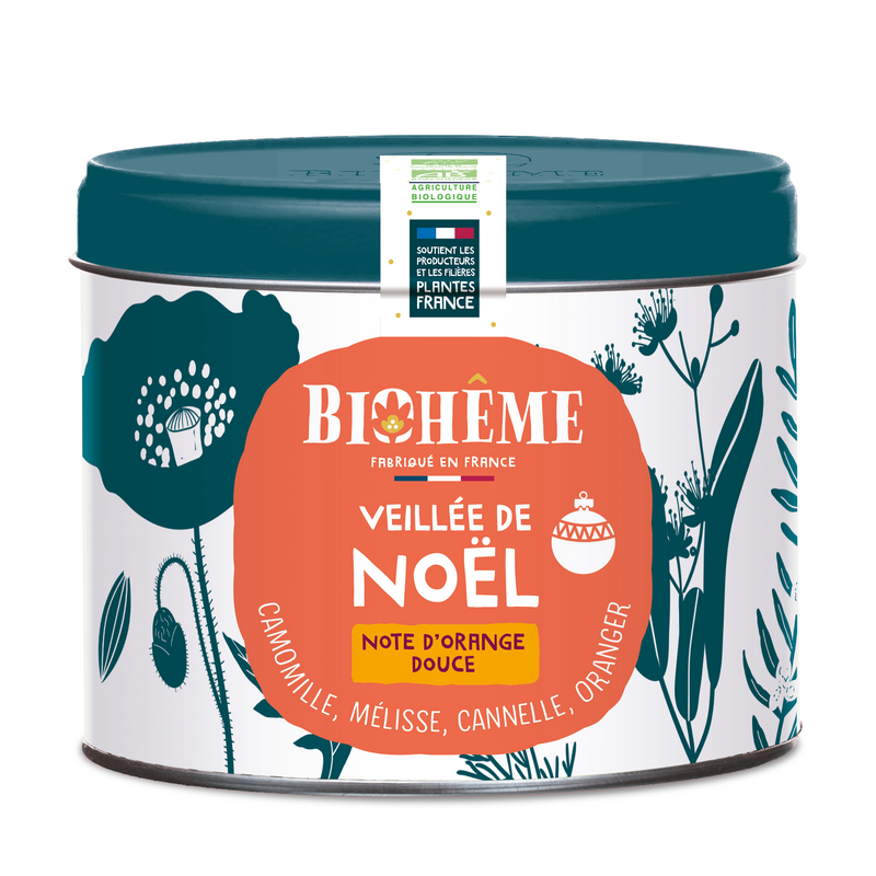 Infusion Veill√©e de No√´l bio bo√Æte m√©tal - 40 g