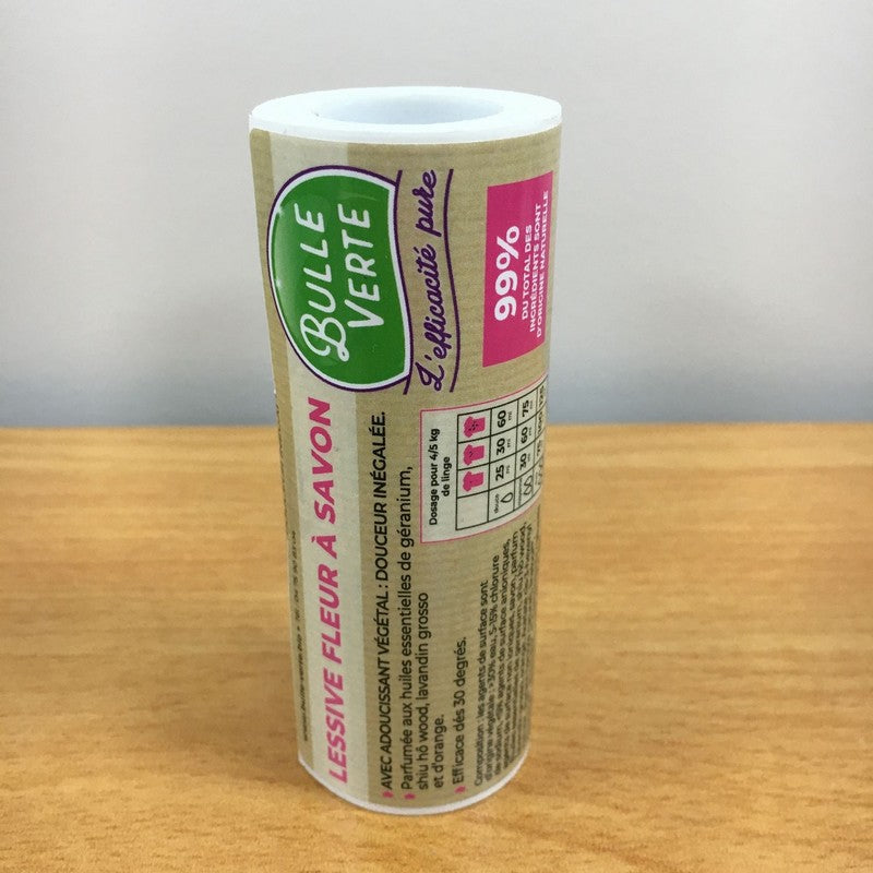 Lessive liquide 2 en 1 fleur à savon vrac (étiquettes) - x 50